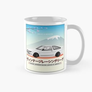 Vintage Japanese Racing League of America Retro Motorsport AE86 Mug Right Grip