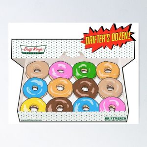 Drift King's Donuts - Drifter's Dozen Special Glazed Poster