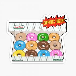 Drift King's Donuts - Drifter's Dozen Special Glazed Sticker