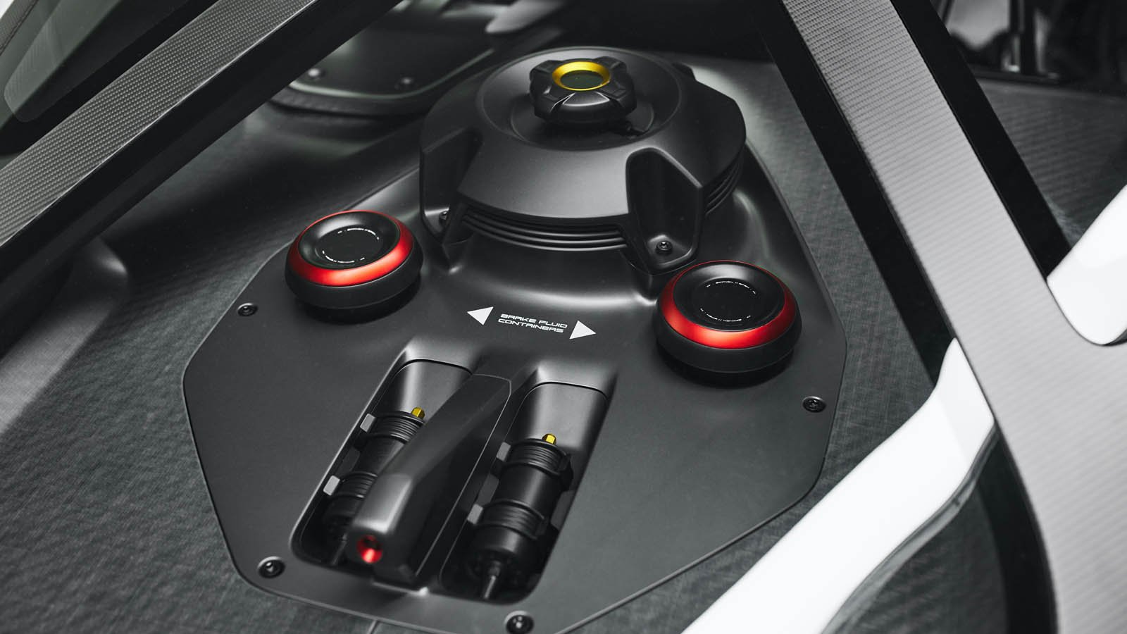 Porsche Mission R Concept Closeup of Rear Inside Battery Disconnect