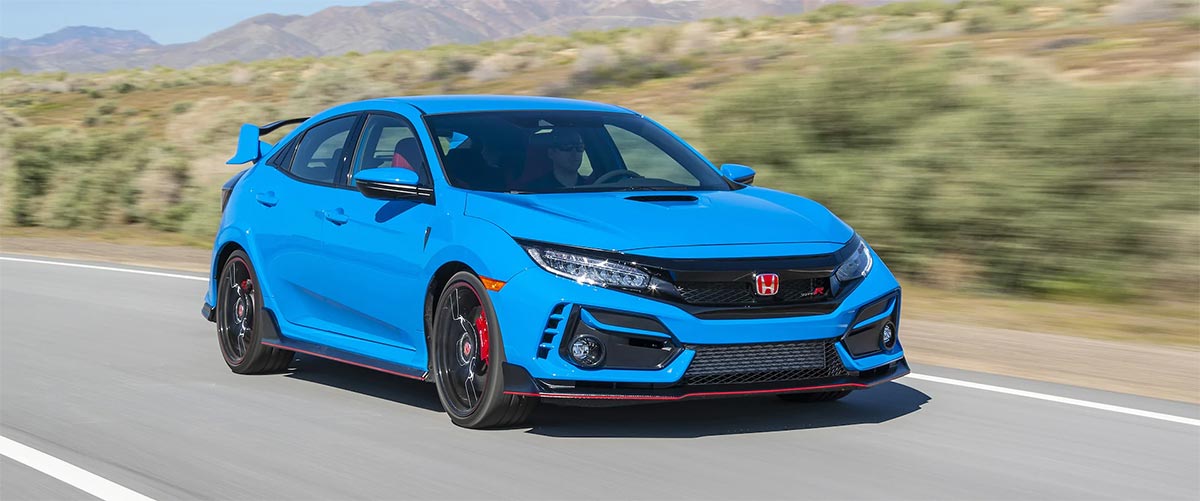 2021 Honda Civic Type R Front Three Quarter View