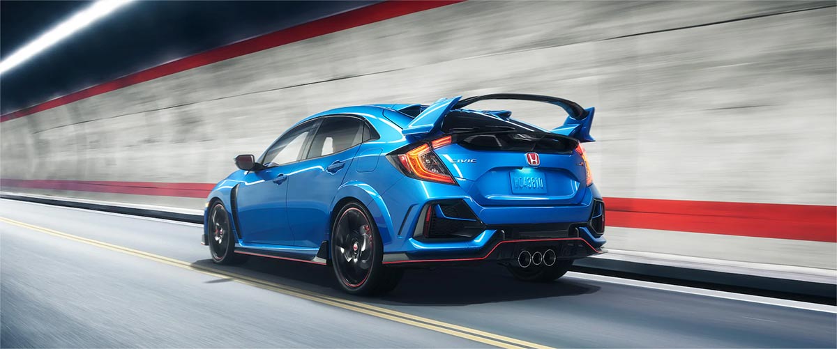 2021 Honda Civic Type R Rear Three Quarter View